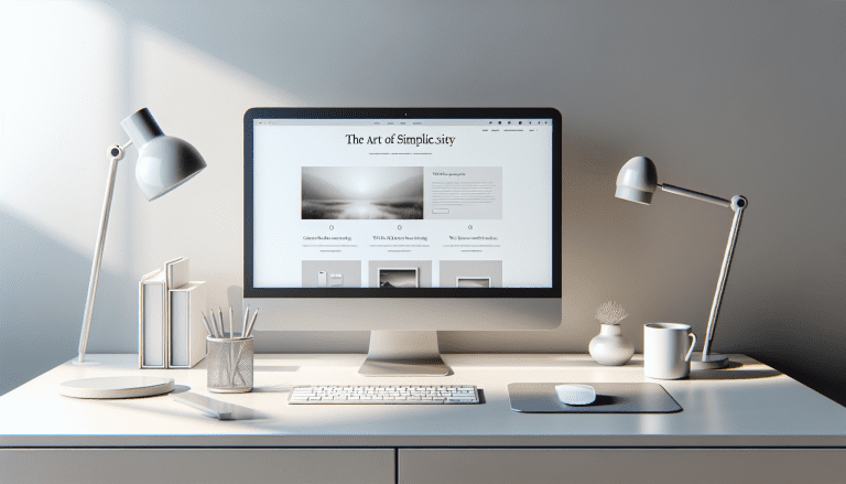 L’art de la simplicité dans le design web