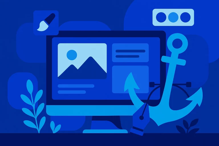 Positionnement par ancre, atout du design et du graphisme web