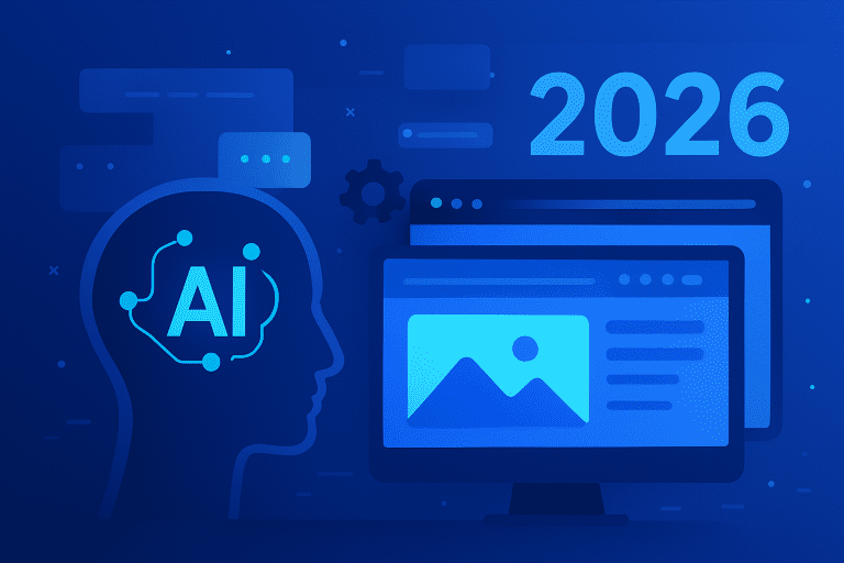 L&rsquo;IA transforme le design web en 2026